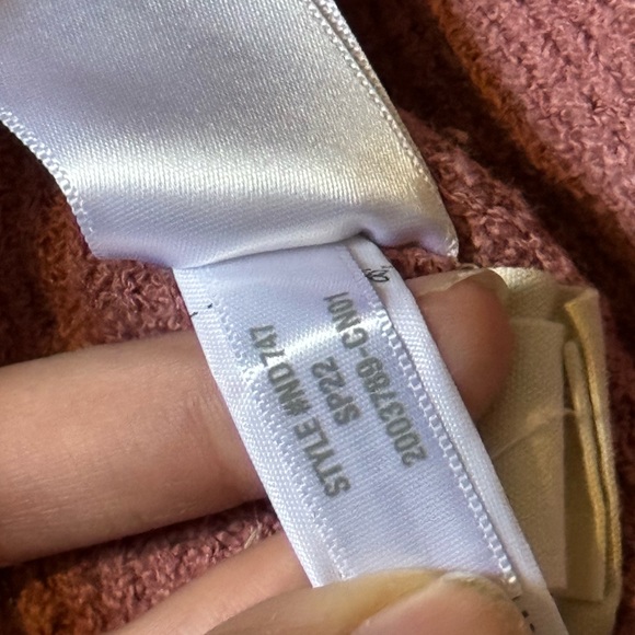 Madewell Birchmoor Cardigan Sweater Mauve Pink - Picture 6 of 7